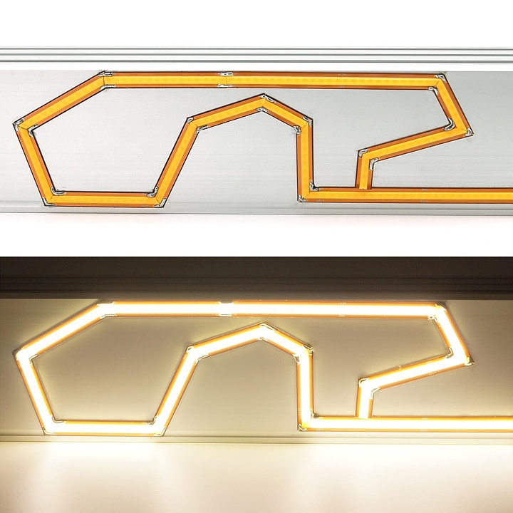 LED pásek COB 12V / 528 LED / 12W / 3000K / IP20 / 8mm / PRO+ FREE-CUT